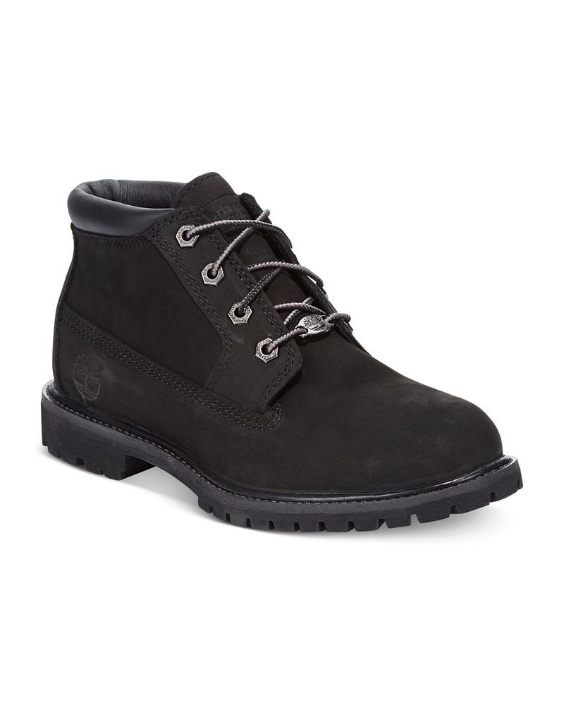 Women's Nellie Lace Up Utility Waterproof Lug Sole Boots Black $55.48 Shoes