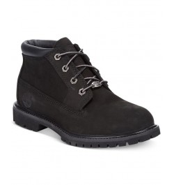 Women's Nellie Lace Up Utility Waterproof Lug Sole Boots Black $55.48 Shoes