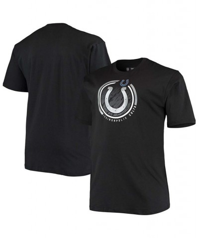 Men's Big and Tall Black Indianapolis Colts Color Pop T-shirt $19.79 T-Shirts