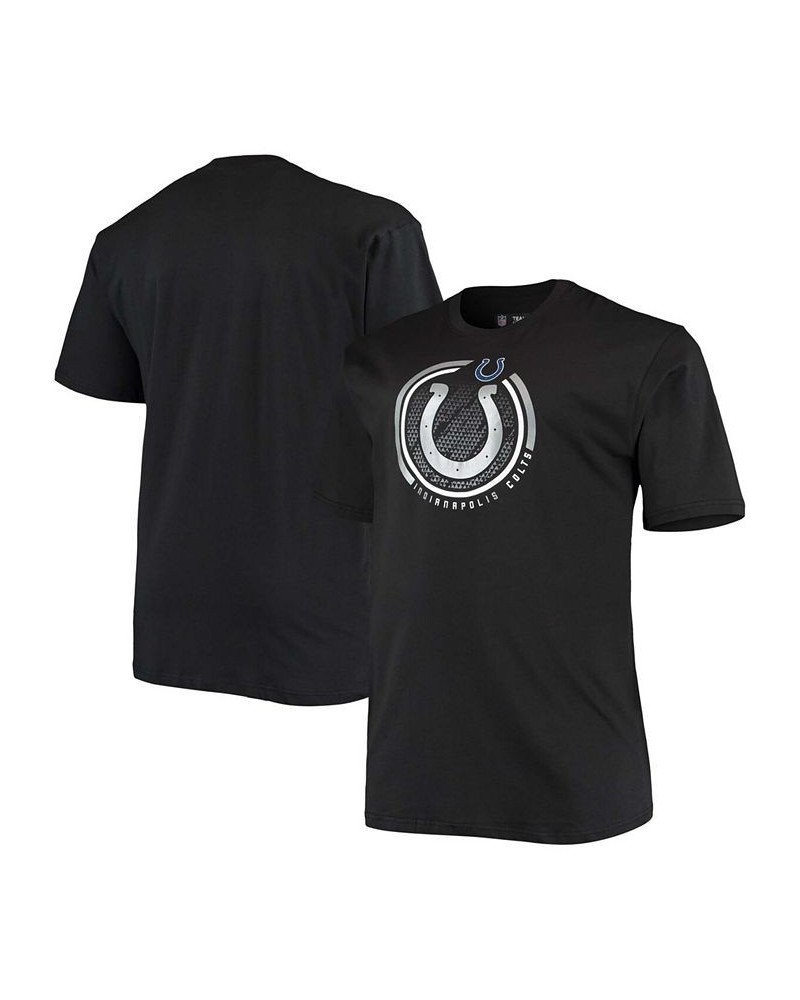 Men's Big and Tall Black Indianapolis Colts Color Pop T-shirt $19.79 T-Shirts