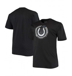 Men's Big and Tall Black Indianapolis Colts Color Pop T-shirt $19.79 T-Shirts