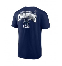 Men's Branded Navy Penn State Nittany Lions 2023 Rose Bowl Champions T-shirt $22.39 T-Shirts