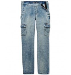 Men's Seated Mosset Pocketed Jeans Blue $37.80 Jeans