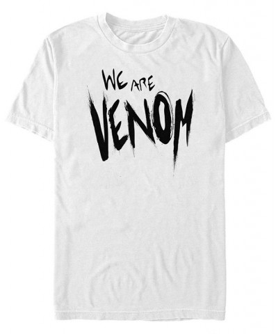 Men's We Are Venom Slime Short Sleeve Crew T-shirt White $18.54 T-Shirts