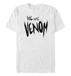 Men's We Are Venom Slime Short Sleeve Crew T-shirt White $18.54 T-Shirts