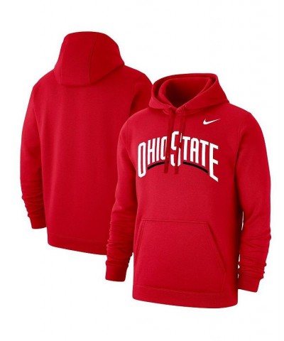 Men's Scarlet Ohio State Buckeyes Logo Pullover Hoodie $32.34 Sweatshirt