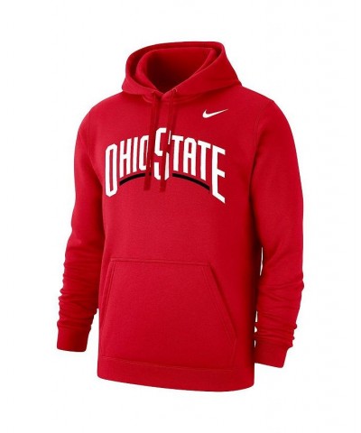 Men's Scarlet Ohio State Buckeyes Logo Pullover Hoodie $32.34 Sweatshirt