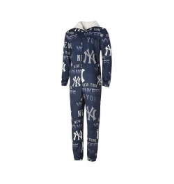 Men's Navy New York Yankees Windfall Microfleece Union Suit $36.39 Pajama