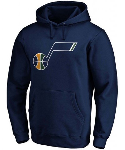 Men's Donovan Mitchell Navy Utah Jazz Team Playmaker Name and Number Pullover Hoodie $29.70 Sweatshirt