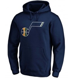 Men's Donovan Mitchell Navy Utah Jazz Team Playmaker Name and Number Pullover Hoodie $29.70 Sweatshirt