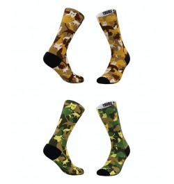 Men's and Women's Classic Cat-Moflage Socks, Set of 2 Multi $15.40 Socks