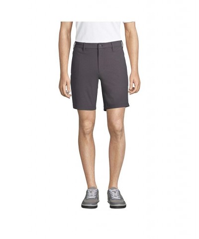 Men's Big Straight Fit Flex Performance Chino Shorts Gray $32.23 Shorts