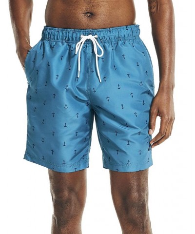 Men's Quick-Dry Anchor-Print 8" Swim Trunks PD06 $20.44 Swimsuits