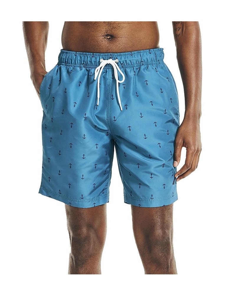 Men's Quick-Dry Anchor-Print 8" Swim Trunks PD06 $20.44 Swimsuits