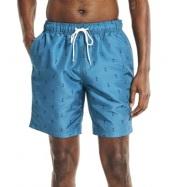 Men's Quick-Dry Anchor-Print 8" Swim Trunks PD06 $20.44 Swimsuits