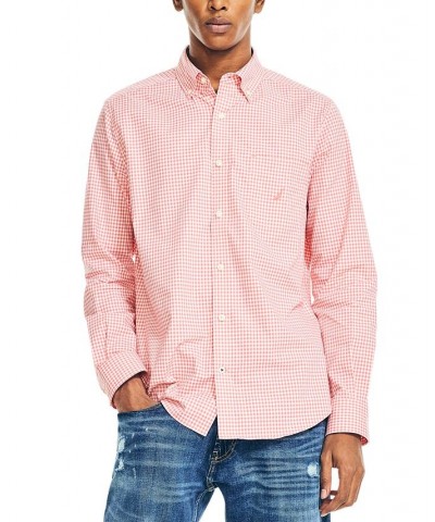 Men's Classic-Fit Long-Sleeve Gingham Check Poplin Shirt PD02 $35.09 Shirts