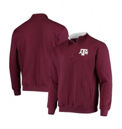 Men's Maroon Texas A M Aggies Tortugas Logo Quarter-Zip Jacket $26.40 Sweatshirt