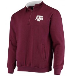 Men's Maroon Texas A M Aggies Tortugas Logo Quarter-Zip Jacket $26.40 Sweatshirt