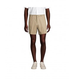 Men's Comfort Waist 6 Inch No Iron Chino Shorts Tan/Beige $37.77 Shorts