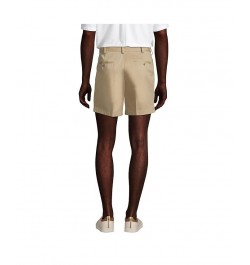 Men's Comfort Waist 6 Inch No Iron Chino Shorts Tan/Beige $37.77 Shorts