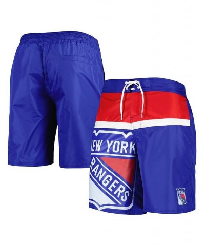 Men's Blue New York Rangers Sea Wind Swim Trunks $26.04 Swimsuits