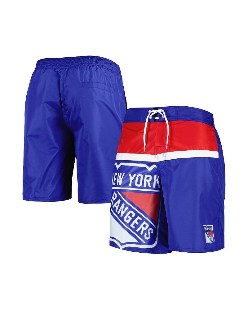 Men's Blue New York Rangers Sea Wind Swim Trunks $26.04 Swimsuits