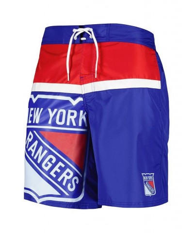 Men's Blue New York Rangers Sea Wind Swim Trunks $26.04 Swimsuits