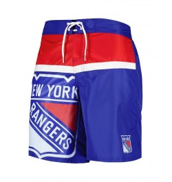 Men's Blue New York Rangers Sea Wind Swim Trunks $26.04 Swimsuits