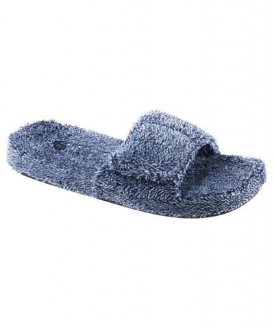 Acorn Men's Spa Slide Comfort Slippers Blue $23.22 Shoes