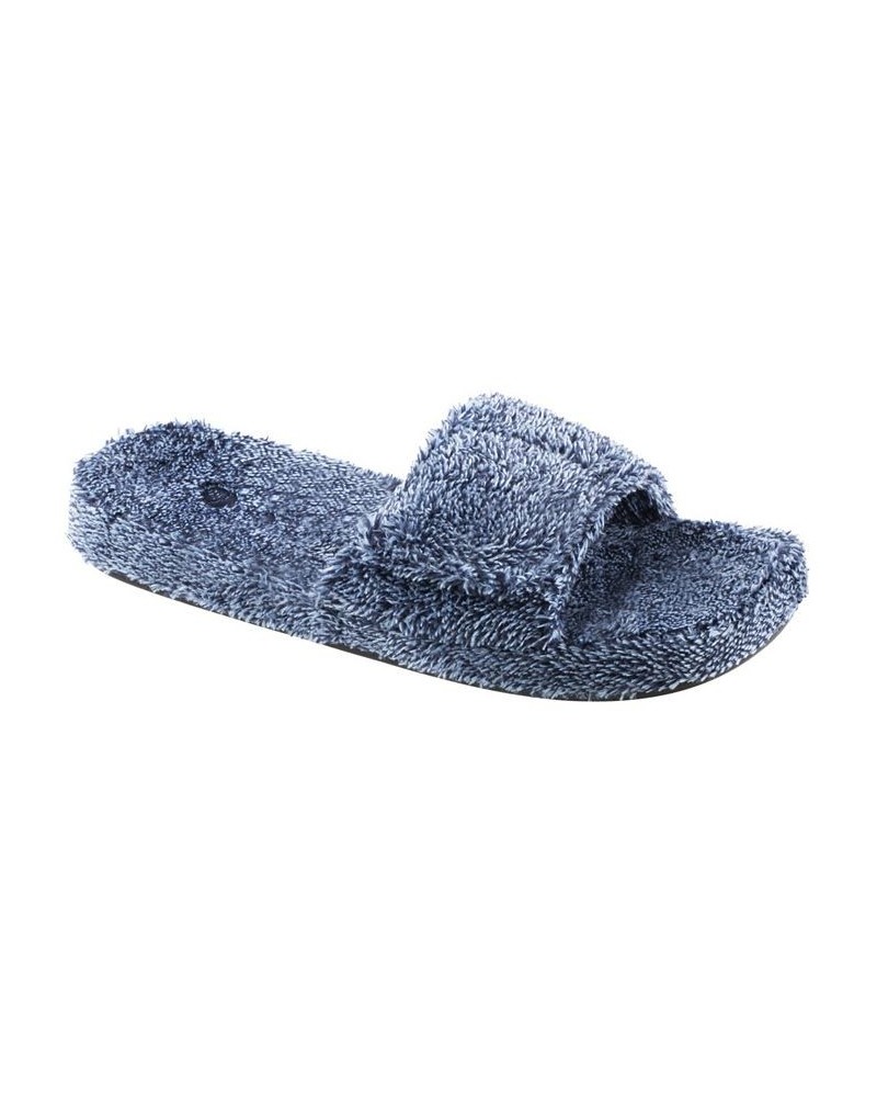 Acorn Men's Spa Slide Comfort Slippers Blue $23.22 Shoes