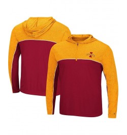 Men's Cardinal Iowa State Cyclones Flick Quarter-Zip Hoodie Windshirt $30.59 Sweatshirt