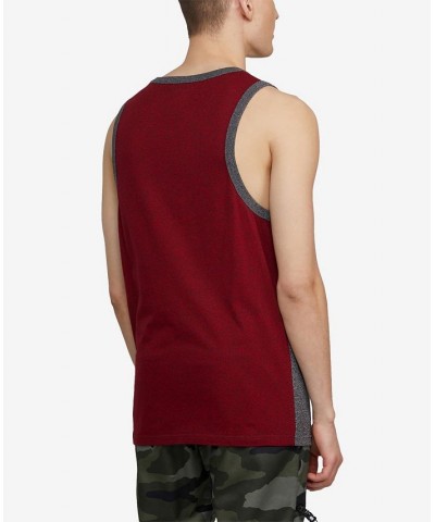 Men's A Town Down Tank Top Red $21.12 T-Shirts