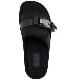 Women's Vizer Platform Slide Sandals Black $38.08 Shoes