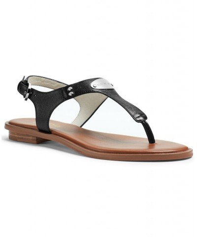 Women's MK Plate Flat Thong Sandals PD01 $52.25 Shoes