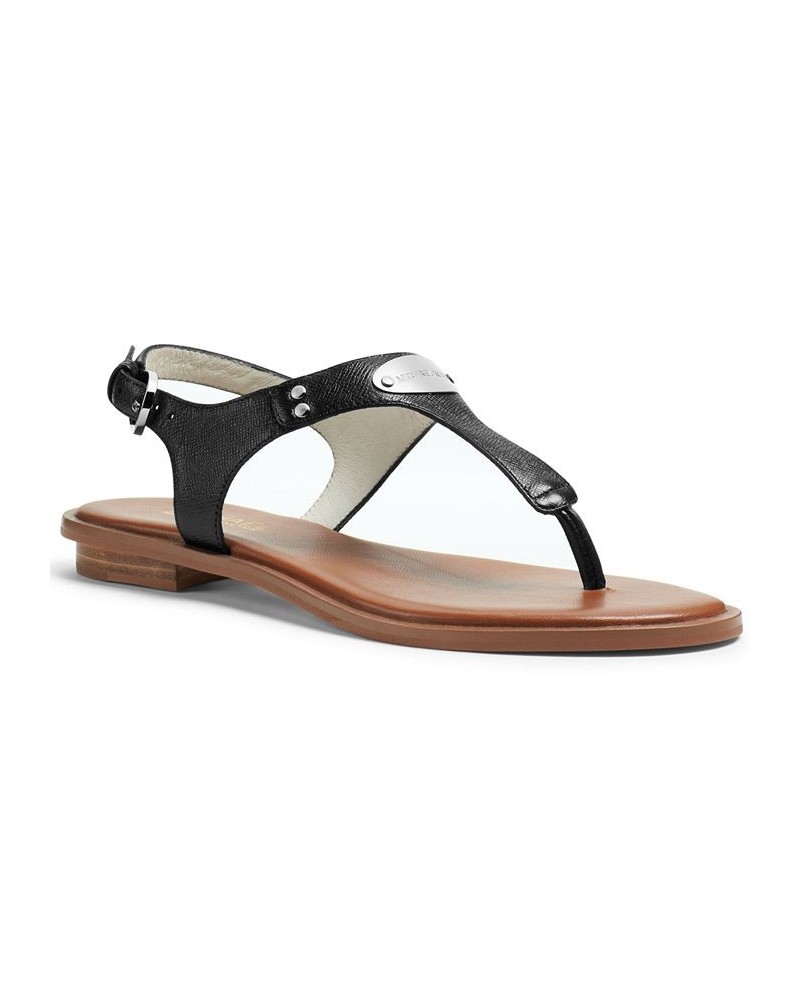 Women's MK Plate Flat Thong Sandals PD01 $52.25 Shoes