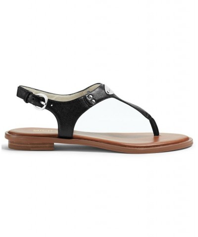 Women's MK Plate Flat Thong Sandals PD01 $52.25 Shoes