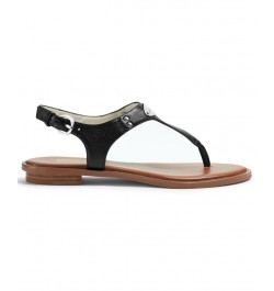 Women's MK Plate Flat Thong Sandals PD01 $52.25 Shoes