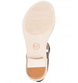 Women's MK Plate Flat Thong Sandals PD01 $52.25 Shoes