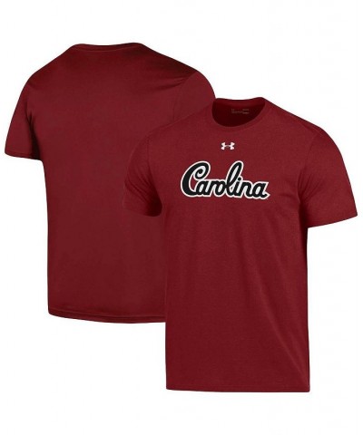 Men's Garnet South Carolina Gamecocks School Logo Wordmark Performance Cotton T-shirt $21.50 T-Shirts