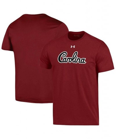 Men's Garnet South Carolina Gamecocks School Logo Wordmark Performance Cotton T-shirt $21.50 T-Shirts