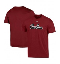 Men's Garnet South Carolina Gamecocks School Logo Wordmark Performance Cotton T-shirt $21.50 T-Shirts