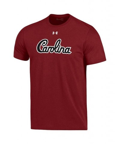 Men's Garnet South Carolina Gamecocks School Logo Wordmark Performance Cotton T-shirt $21.50 T-Shirts