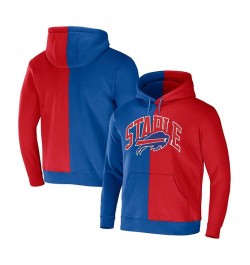 Men's NFL X Staple Royal, Red Buffalo Bills Split Logo Pullover Hoodie $31.02 Sweatshirt