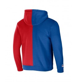 Men's NFL X Staple Royal, Red Buffalo Bills Split Logo Pullover Hoodie $31.02 Sweatshirt