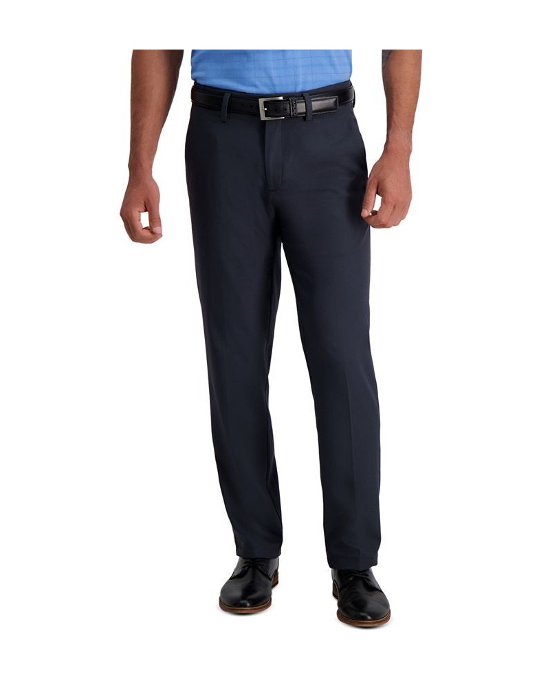 Men's Cool 18 Pro Straight-Fit 4-Way Stretch Moisture-Wicking Non-Iron Dress Pants Blue $22.55 Pants