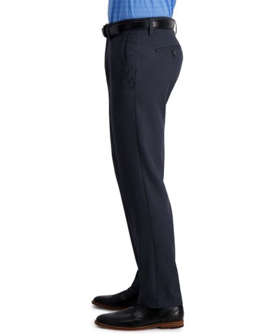 Men's Cool 18 Pro Straight-Fit 4-Way Stretch Moisture-Wicking Non-Iron Dress Pants Blue $22.55 Pants