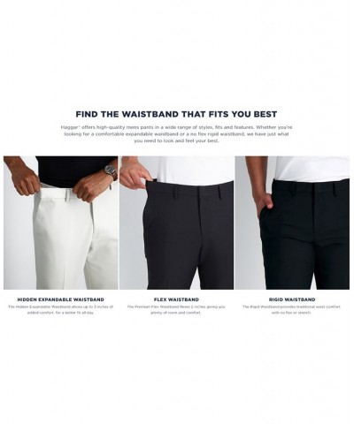 Men's Cool 18 Pro Straight-Fit 4-Way Stretch Moisture-Wicking Non-Iron Dress Pants Blue $22.55 Pants