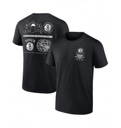 Men's Branded Black Brooklyn Nets Court Street Collective T-shirt $24.35 T-Shirts