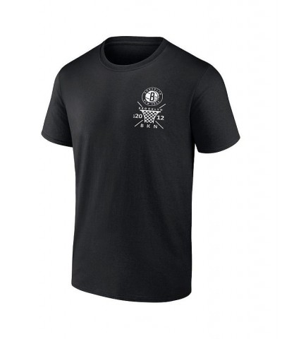 Men's Branded Black Brooklyn Nets Court Street Collective T-shirt $24.35 T-Shirts