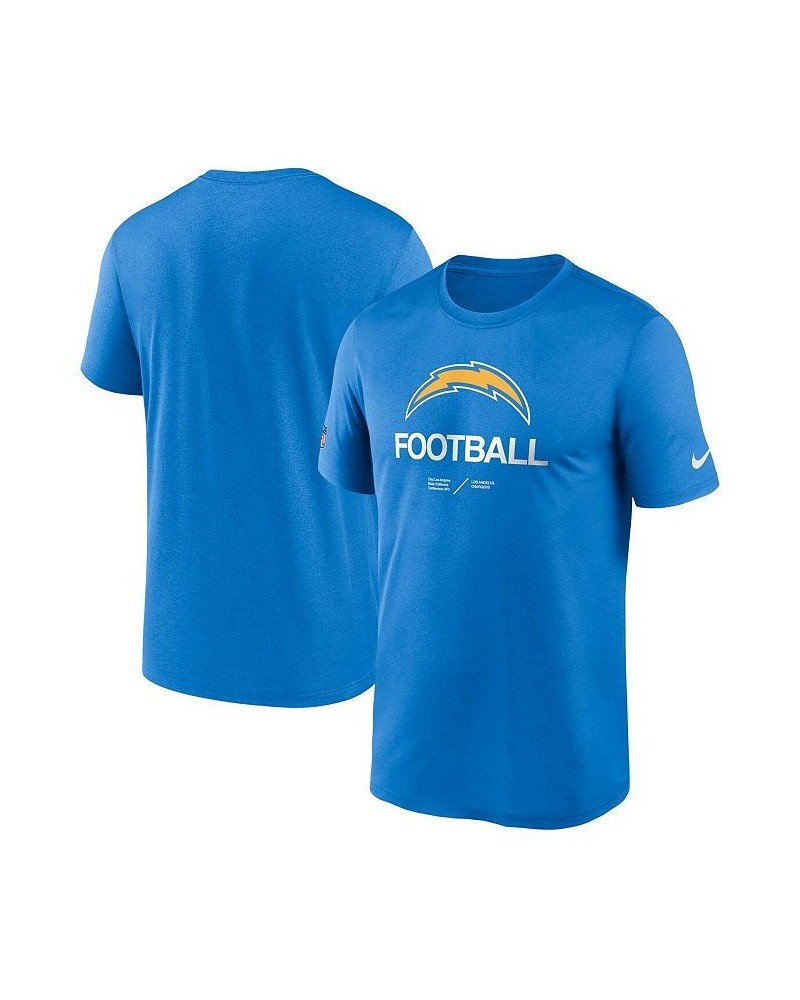 Men's Powder Blue Los Angeles Chargers Infographic Performance T-shirt $27.49 T-Shirts